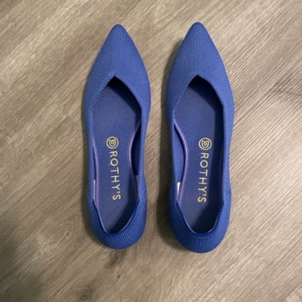 Rothy's - The Point Flat - Blue - Size 9